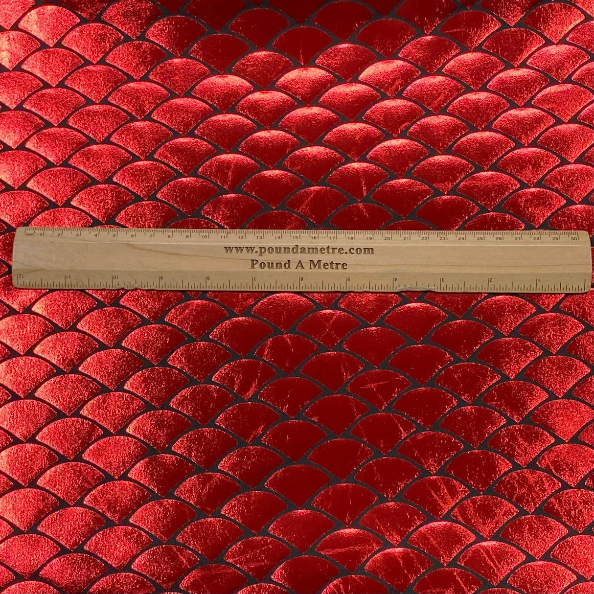 Pound A Metre 3 Metre 3 Metre Premium Mermaid Lycra Jersey 55" Wide  (Red)