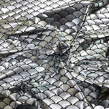 Pound A Metre 3 Metre 3 Metre Premium Mermaid Lycra Jersey 55" Wide  (Silver)