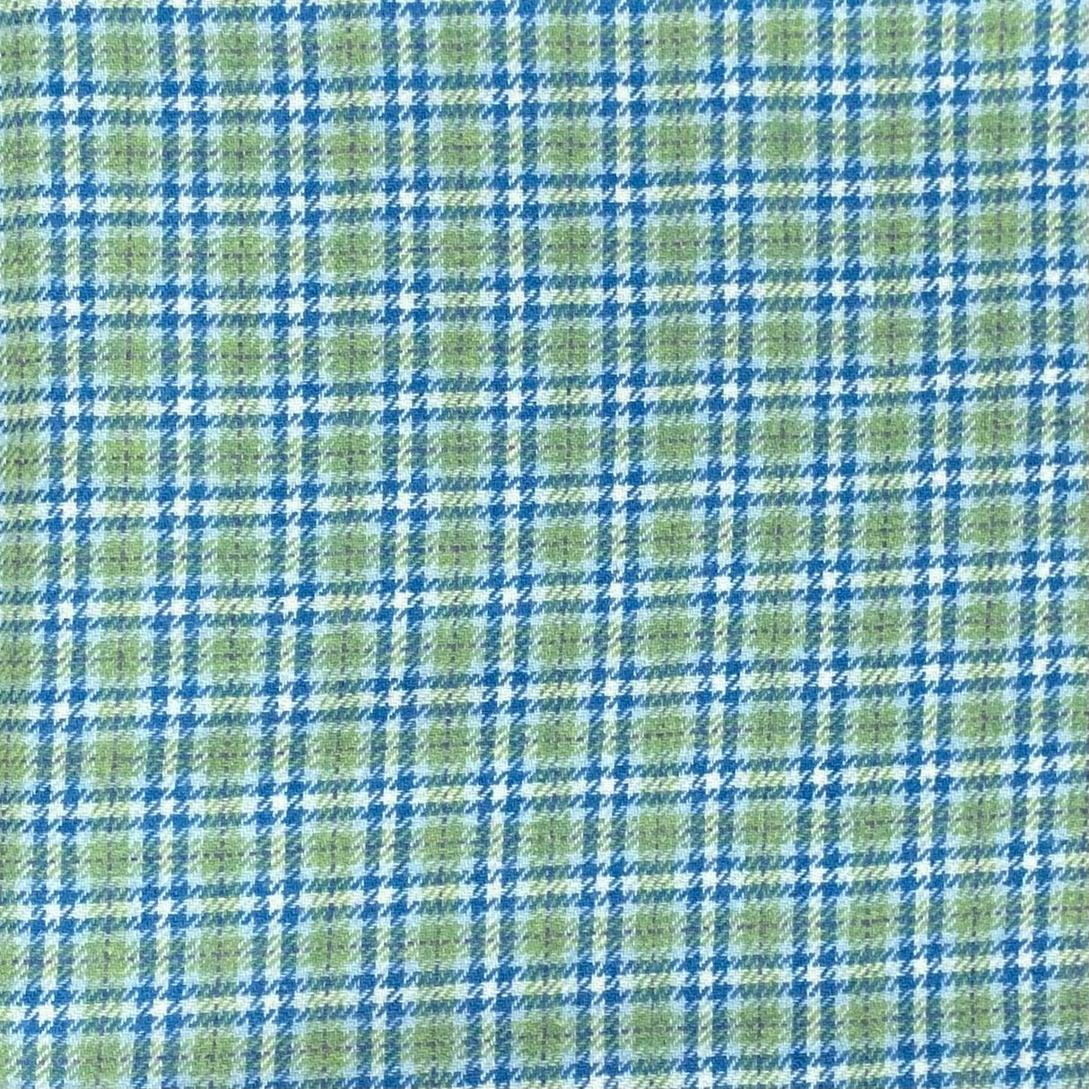 Pound A Metre 3 Metre Premium Poly Wool Fabric - 55"-  (Blue & Green)