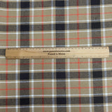 Pound A Metre 3 Metre Premium Poly Wool Fabric - 55"-  (Brown Checks)
