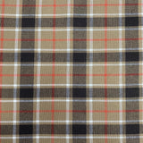 Pound A Metre 3 Metre Premium Poly Wool Fabric - 55"-  (Brown Checks)