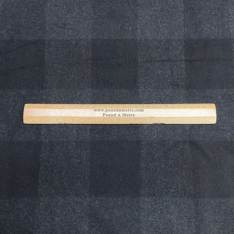 Pound A Metre 3 Metre Premium Poly Wool Fabric - 55"-  (Checks) (EOL)