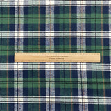 Pound A Metre 3 Metre Premium Poly Wool Fabric - 55"-  (Green, Blue & White)