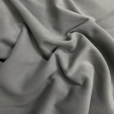 Pound A Metre 3 Metre Premium Poly Wool Fabric - 55"-  (Grey)
