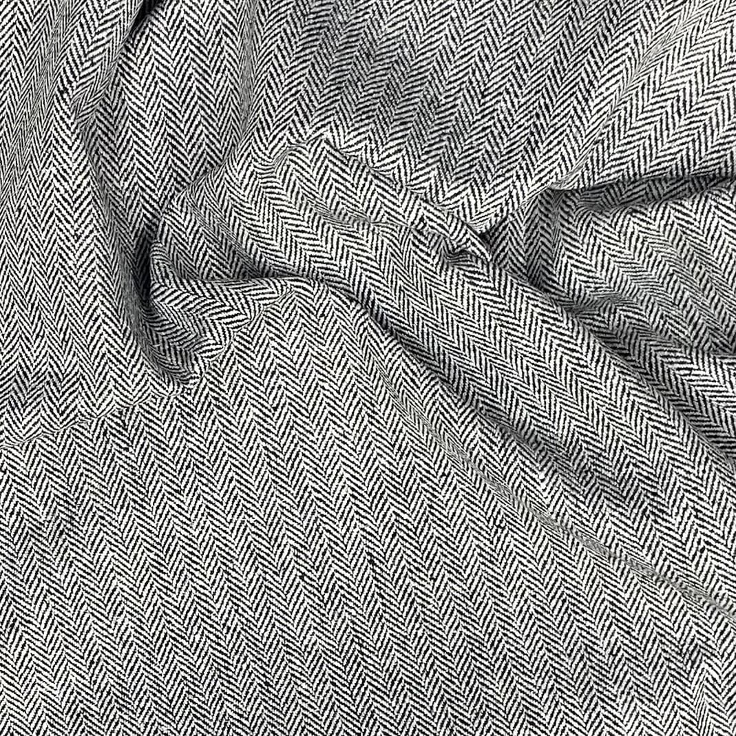 Pound A Metre 3 Metre Premium Poly Wool Fabric - 55"-  (Houndstooth)