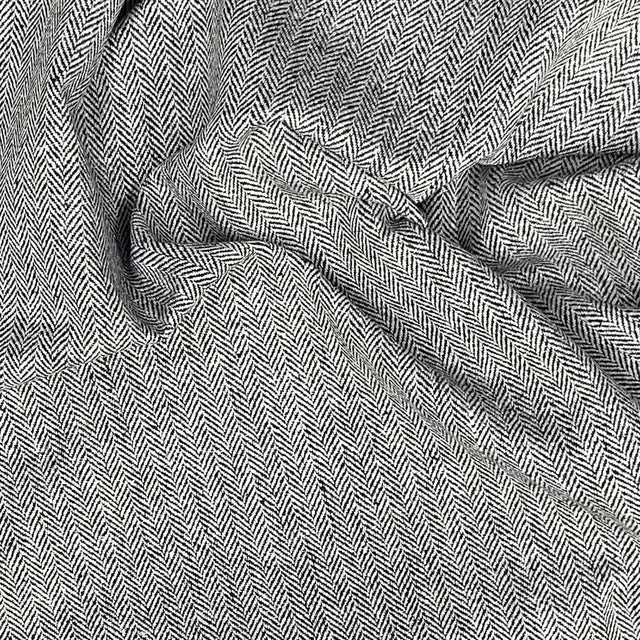 Pound A Metre 3 Metre Premium Poly Wool Fabric - 55"-  (Houndstooth)