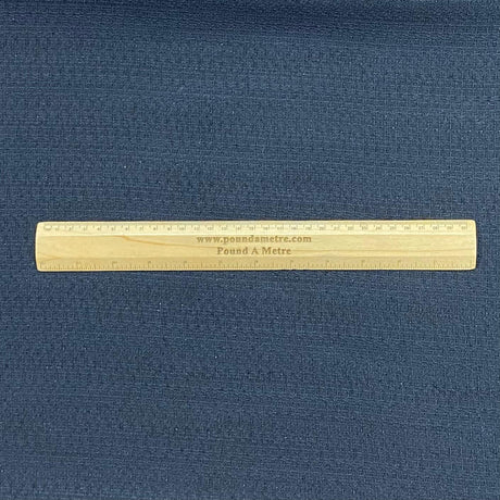 Pound A Metre 3 Metre Premium Poly Wool Fabric - 55"-  (Navy)