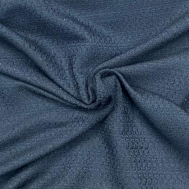 Pound A Metre 3 Metre Premium Poly Wool Fabric - 55"-  (Navy)