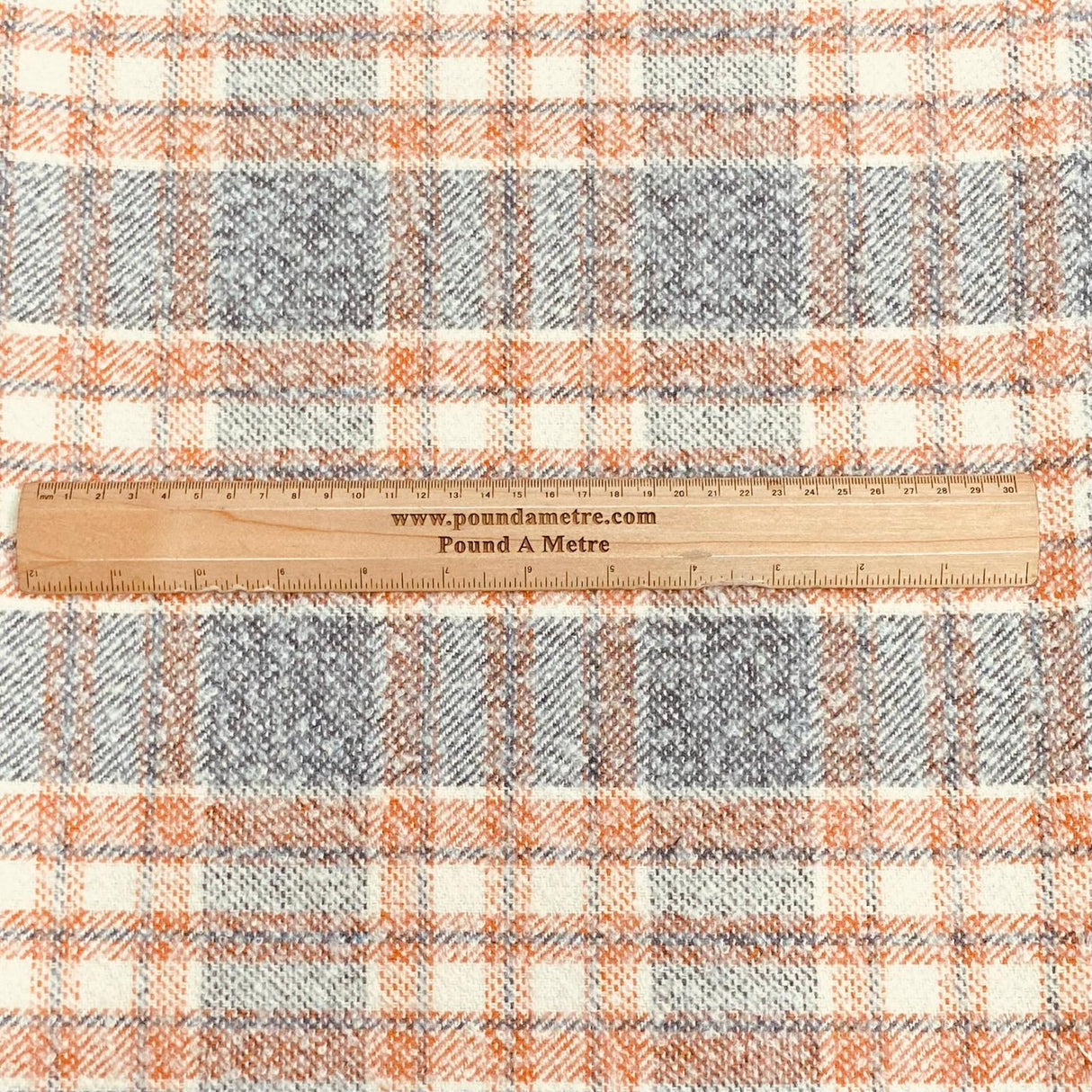 Pound A Metre 3 Metre Premium Poly Wool Fabric - 55"-  (Orange)