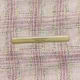 Pound A Metre 3 Metre Premium Poly Wool Fabric - 55"-  (Pink Checks)