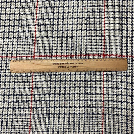 Pound A Metre 3 Metre Premium Poly Wool Fabric - 55"-  (Red)