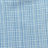Pound A Metre 3 Metre Premium Poly Wool Fabric - 55"-  (Sky Blue Checks)