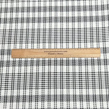 Pound A Metre 3 Metre Premium Poly Wool Fabric - 55"-  (White & Black)