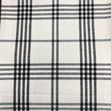 Pound A Metre 3 Metre Premium Poly Wool Fabric - 55"-  (White Checks)