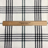 Pound A Metre 3 Metre Premium Poly Wool Fabric - 55"-  (White Checks)