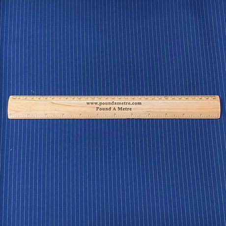 Pound A Metre 3 Metres 3 Metre Premium Stripe Suiting 55"  (Navy Stripe) (WOWZA)