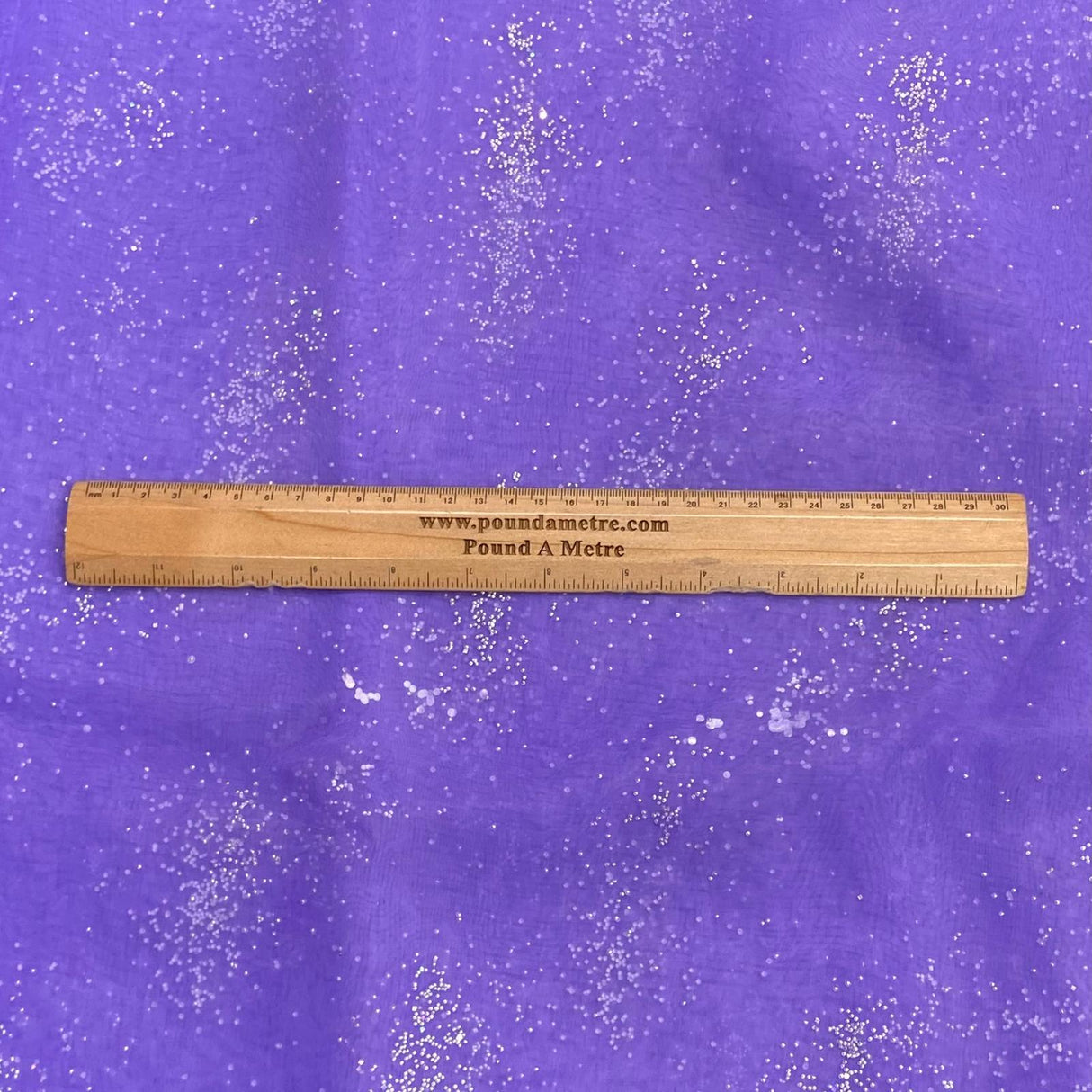 Pound A Metre 3 Metre 3 Metre Soft Diamante Organza -55" Wide (Purple)