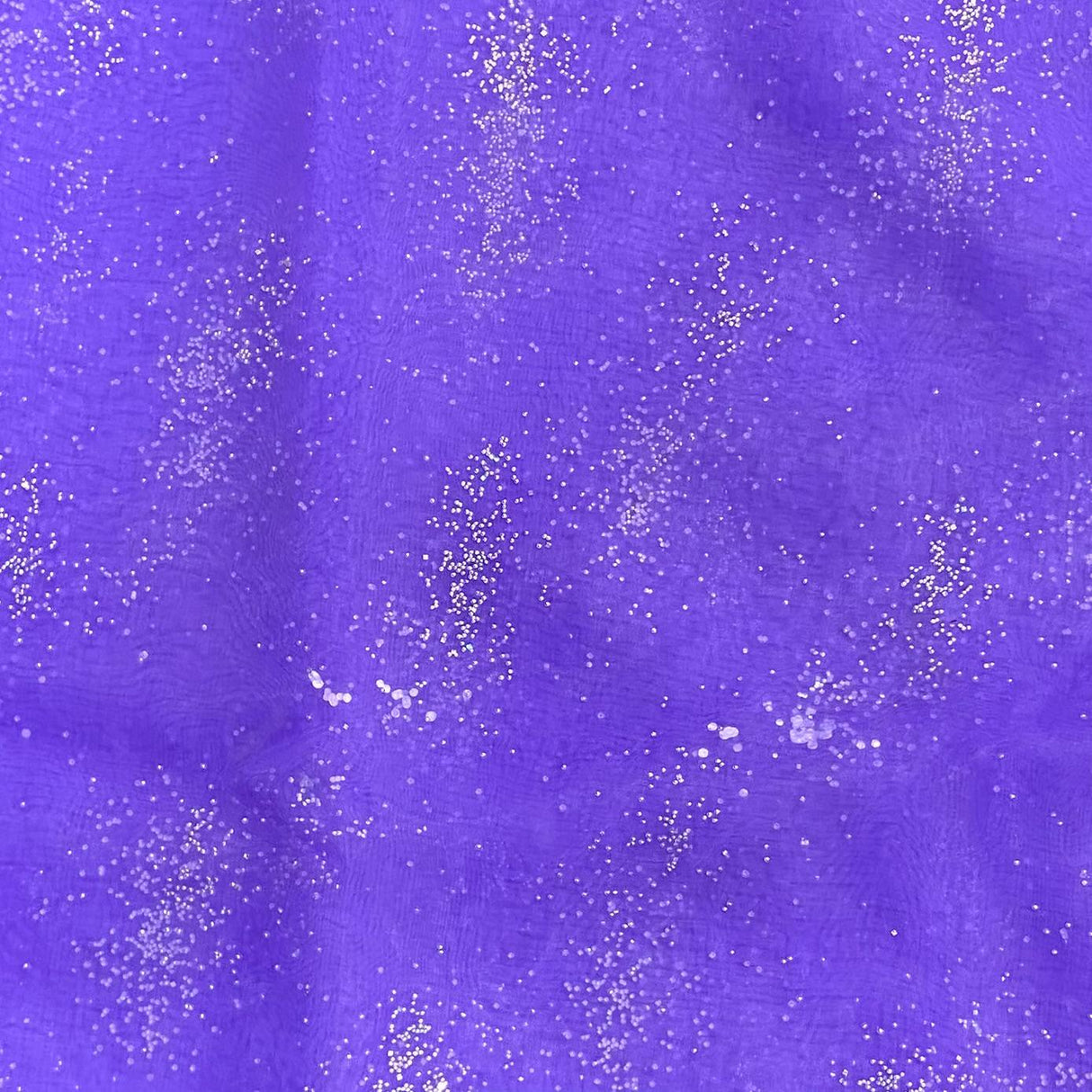 Pound A Metre 3 Metre 3 Metre Soft Diamante Organza -55" Wide (Purple)