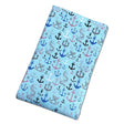 Pound A Metre 3 Metre 3 Metre Soft Printed Organic Cotton- 45" Wide (Blue Anchors)