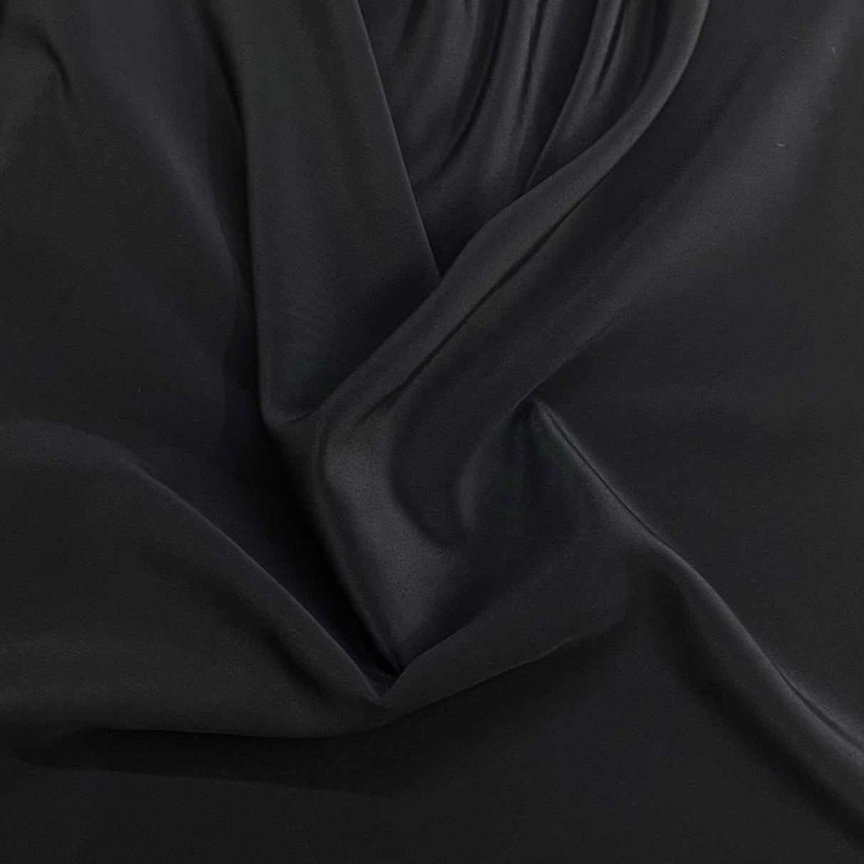 Pound A Metre 3 Metre Solara Crepe Fabric – 55" Wide (Black)