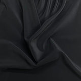 Pound A Metre 3 Metre Solara Crepe Fabric – 55" Wide (Black)