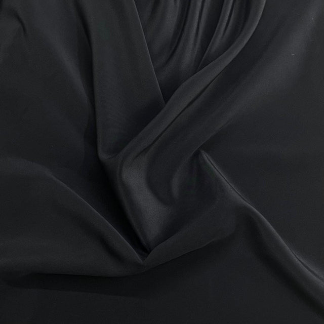 Pound A Metre 3 Metre Solara Crepe Fabric – 55" Wide (Black)