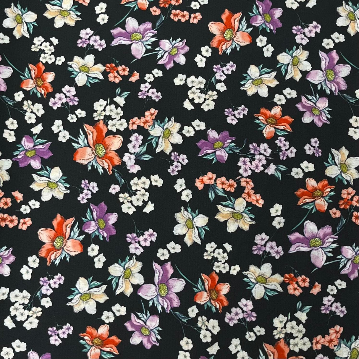 Pound A Metre 3 Metre Solara Crepe Fabric – 55" Wide (Flower Pot)