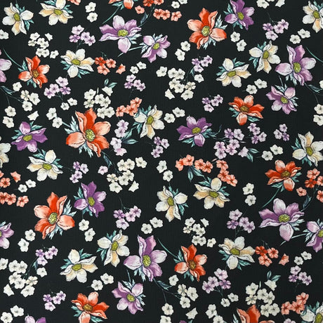 Pound A Metre 3 Metre Solara Crepe Fabric – 55" Wide (Flower Pot)