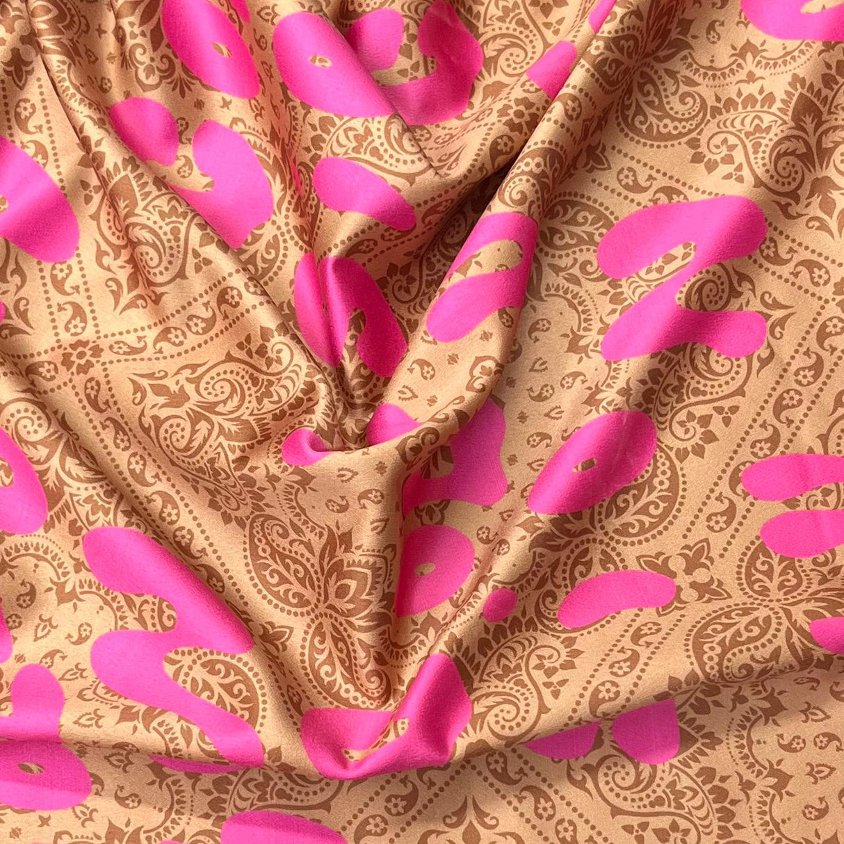 Pound A Metre 3 Metre Solara Crepe Fabric – 55" Wide (Graffiti)