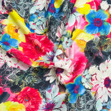 Pound A Metre 3 Metre Solara Crepe Fabric – 55" Wide (Multi)