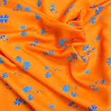 Pound A Metre 3 Metre Solara Crepe Fabric – 55" Wide (Orange Flow)