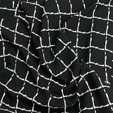 Pound A Metre 3 Metre Solara Crepe Fabric – 55" Wide (Squares)