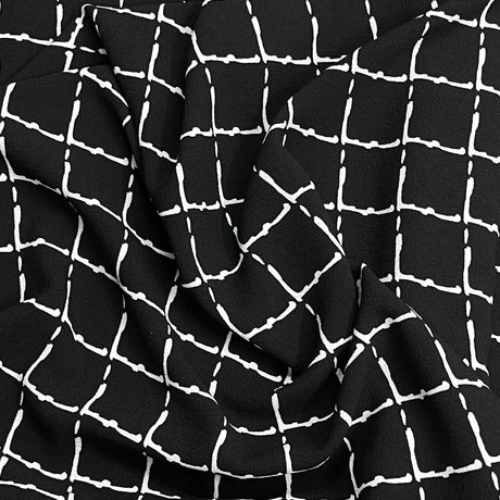 Pound A Metre 3 Metre Solara Crepe Fabric – 55" Wide (Squares)