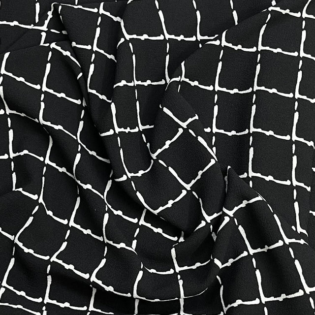 Pound A Metre 3 Metre Solara Crepe Fabric – 55" Wide (Squares)