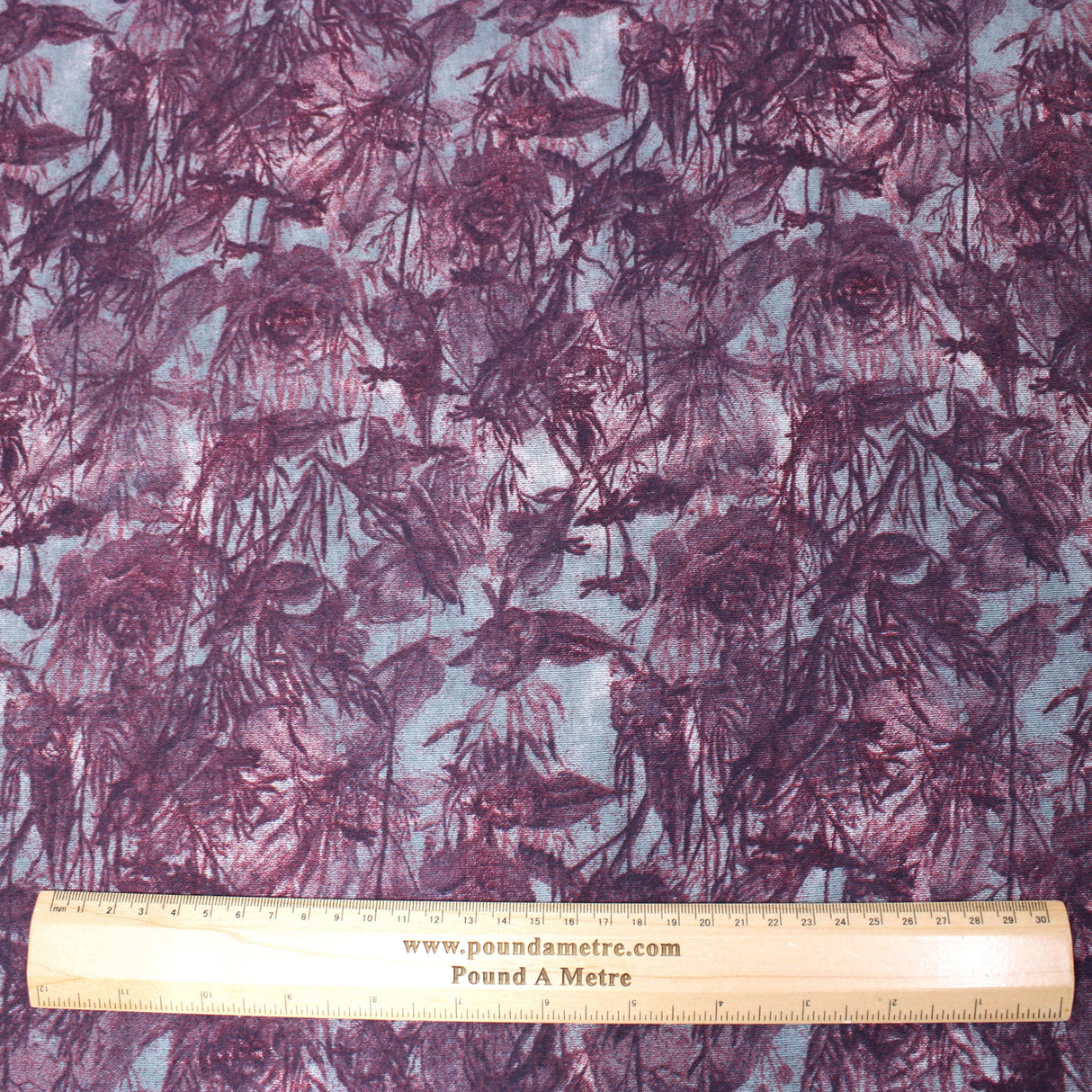 Pound A Metre 3 Metres 3 Metre Super Soft 100% Cotton Jersey - 55" Deep Red
