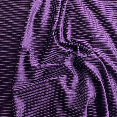 Pound A Metre 3 Metre Winter Corduroy-Effect Velvet - 55'' Wide (Maroon)(EOL)