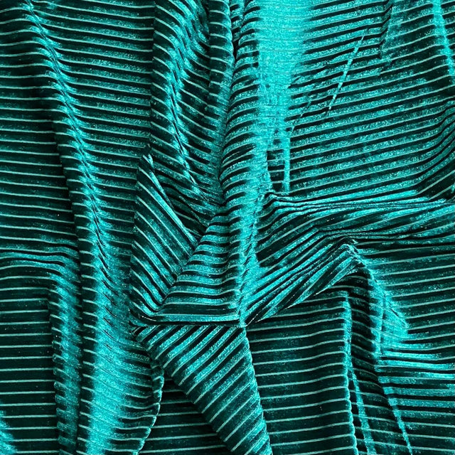 Pound A Metre 3 Metre Winter Corduroy-Effect Velvet - 55'' Wide (Teal)