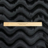 Pound A Metre 3 Metre Winter Wave-Effect Velvet - 55'' Wide (Black)