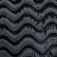 Pound A Metre 3 Metre Winter Wave-Effect Velvet - 55'' Wide (Black)