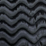 Pound A Metre 3 Metre Winter Wave-Effect Velvet - 55'' Wide (Black)