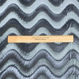 Pound A Metre 3 Metre Winter Wave-Effect Velvet - 55'' Wide (Grey)