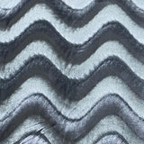 Pound A Metre 3 Metre Winter Wave-Effect Velvet - 55'' Wide (Grey)
