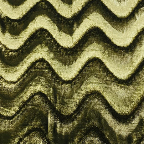 Pound A Metre 3 Metre Winter Wave-Effect Velvet - 55'' Wide (Khaki)