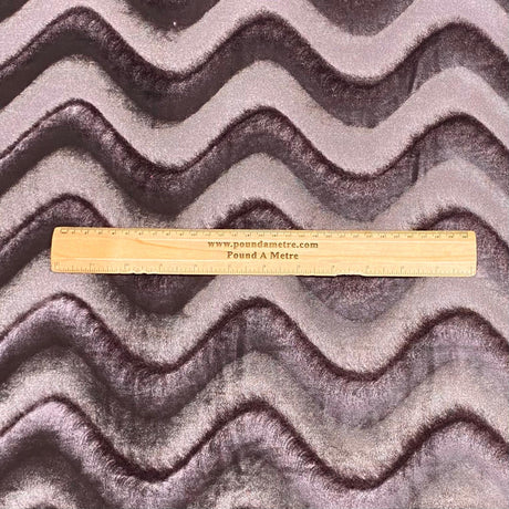 Pound A Metre 3 Metre Winter Wave-Effect Velvet - 55'' Wide (Mauve)