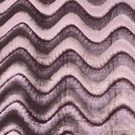 Pound A Metre 3 Metre Winter Wave-Effect Velvet - 55'' Wide (Mauve)