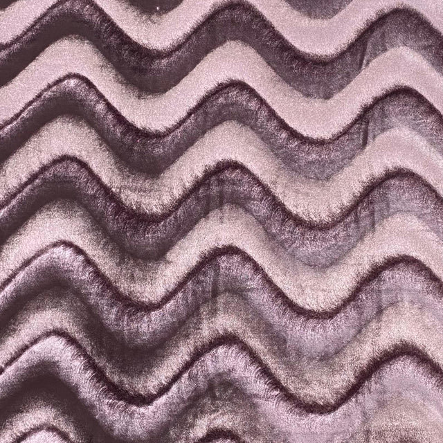 Pound A Metre 3 Metre Winter Wave-Effect Velvet - 55'' Wide (Mauve)