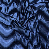 Pound A Metre 3 Metre Winter Wave-Effect Velvet - 55'' Wide (Navy)