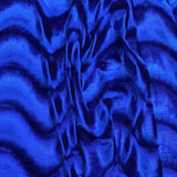 Pound A Metre 3 Metre Winter Wave-Effect Velvet - 55'' Wide (Royal)