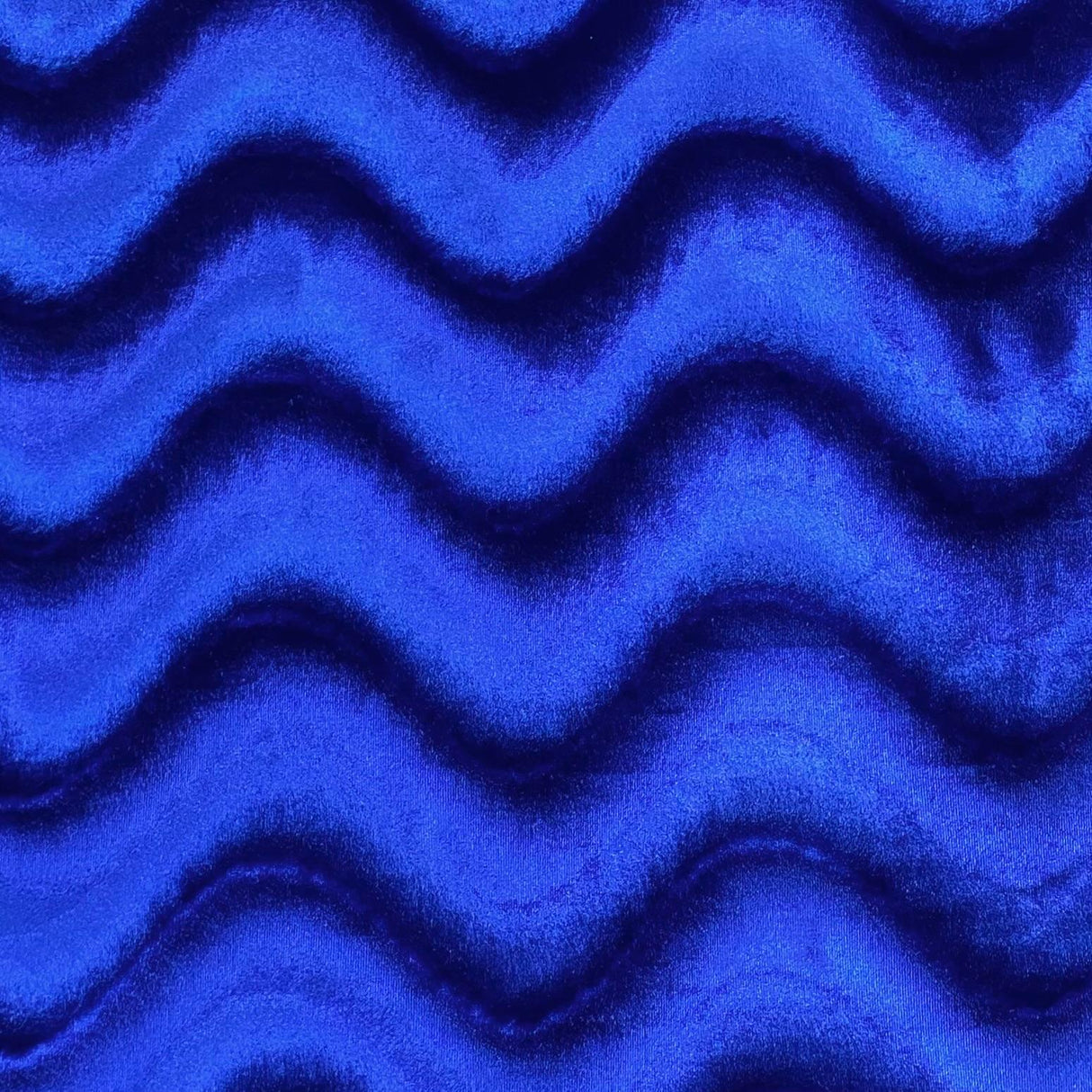 Pound A Metre 3 Metre Winter Wave-Effect Velvet - 55'' Wide (Royal)