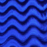 Pound A Metre 3 Metre Winter Wave-Effect Velvet - 55'' Wide (Royal)